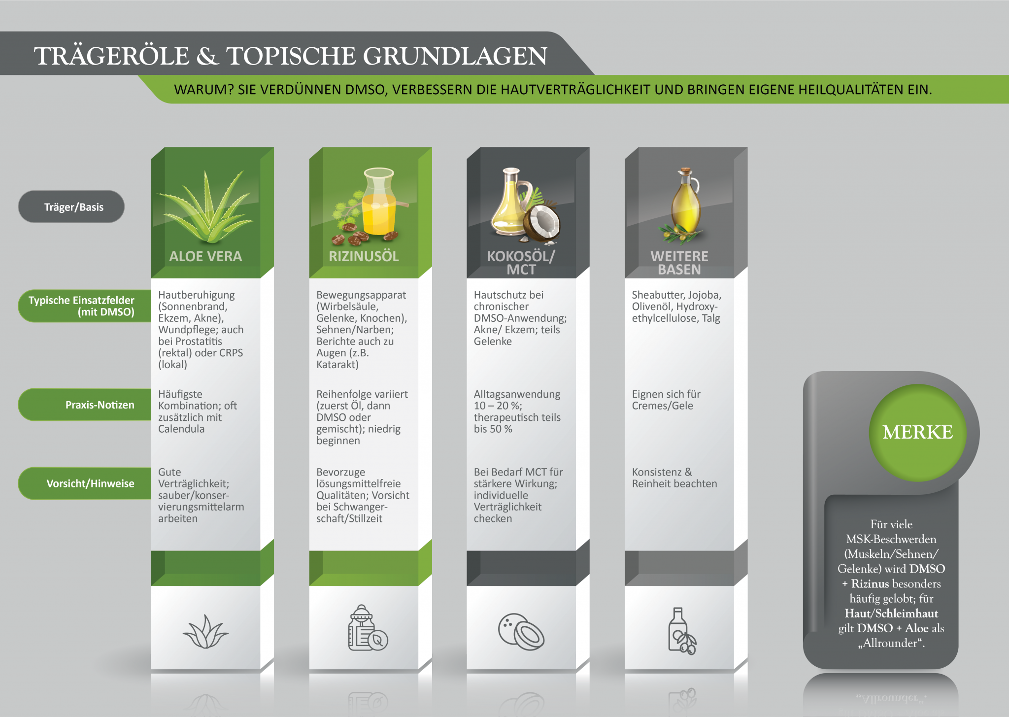 DMSO in Kombination – Praktische Mischungen mit Naturheilstoffen
